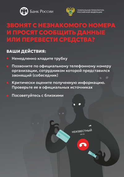 Цифровые плакаты для повышения уровня информированности населения о мошеннических действиях, направленных на хищение денежных средств.